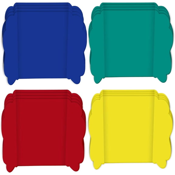 16 Pcs 14 x 22 Inch Trifold Poster Board Trifold Display Boards for Science Fair Project Presentation Corrugated Cardboard for Portable Project Board Business Presentations Meeting (Colorful)
