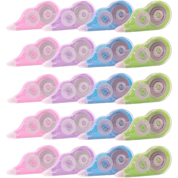 16 Pcs 39.4 Ft Colorful Correction Tape, White Wrong Out Tape Roller Bulk for Noting, Teacher Supplies, Office and Home (4 Colors)