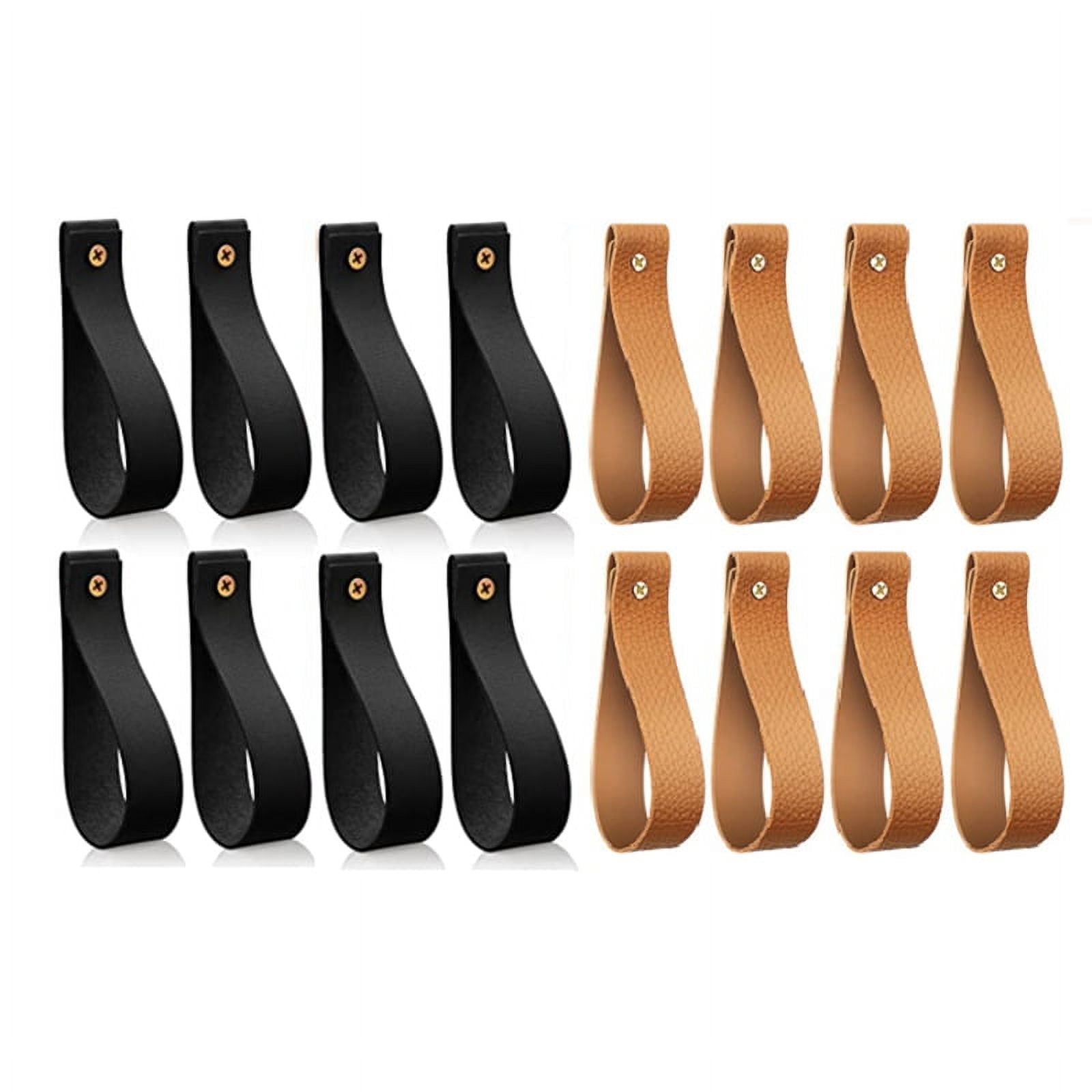 16 Pcs Artificial Leather Wall Hooks Wall Hanging Strap Loop for Hanging Leather Strap Hangers Walmart