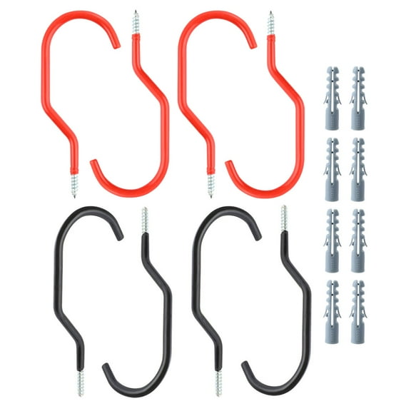 Bike Surface Protection Hook Bike Hook Ceiling Hook Wall-mounted Metal 14X6.6CM 16 Pcs