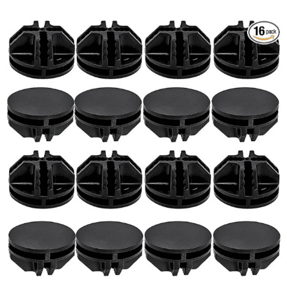 16 Pcs Black Plastic Connector, Wire Grid Cube Connector for Modular Closet Storage Organizer and DIY Wire Cube Storage Unit