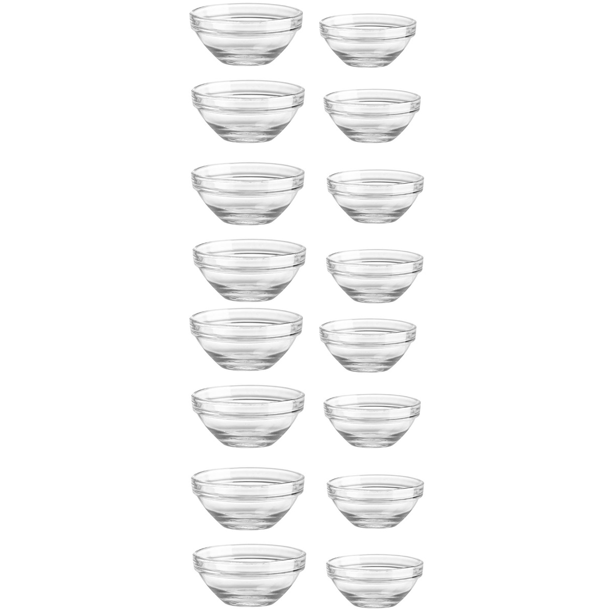 WYN 16 pcs Household Dessert Rice Pudding Bowls Jelly Pudding Bowls