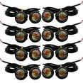 thumbnail image 1 of 16 Pcs Car 12V 23mm Dual Color Switchback 4014 12 LED Drl Eagle Eye Daytime Light, 1 of 8