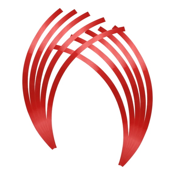Red Reflective Wheel Strips for Cars and Motorcycles Made of PET for Night Visibility Enhancement 16pcs