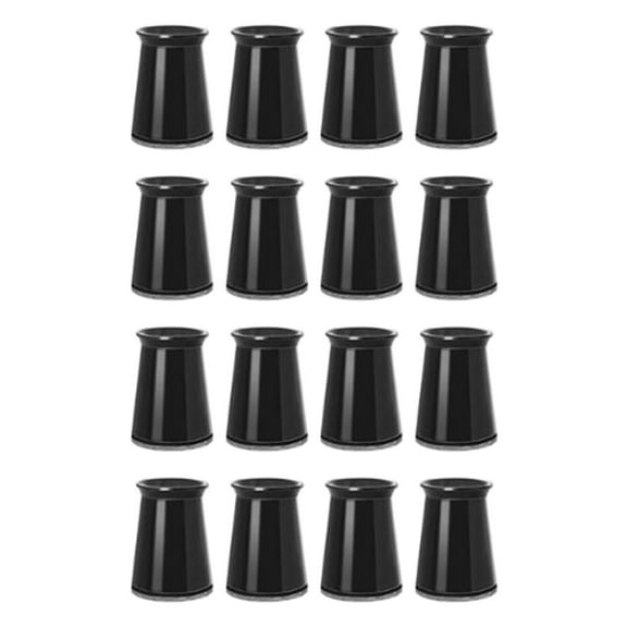 16 Pcs Chair Leg Floor Protectors,Table Leg Floor Protectors,Chair Leg Protectors For Hardwood Floors,Silicone Chair Leg Protectors For Hardwood Floors/Tiles,Prevent Scratch And Reduce Noise,Black