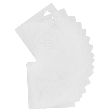 16 Pcs Checkered Banner Hand Drawn Hollow Template