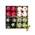 thumbnail image 1 of 16 Pcs Christmas Decoration Boxed Christmas Balls String Hanging Balls Box Woolen Balls Christmas Tree Decoration Small Decoration, 1 of 6
