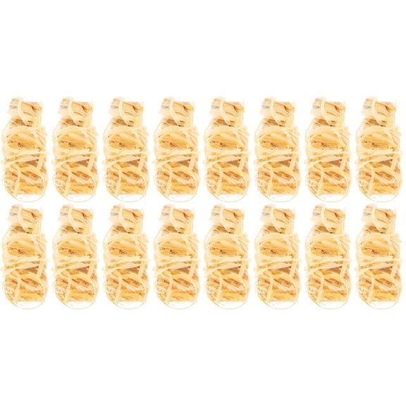 16 Pcs Combustion Wood Lighters Fire Charcoal Wax