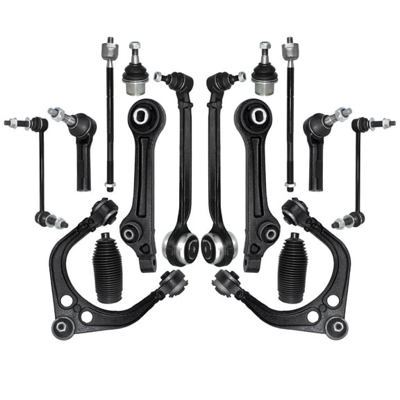 16 Pcs Control Arm, Replacement For Suspension Kit with Ball Joint Tie Rod Sway Bar Compatible With 2011-2014 Chrysler 300, 2011-2019 Dodge Charger, 2011-2019 Dodge Challenger