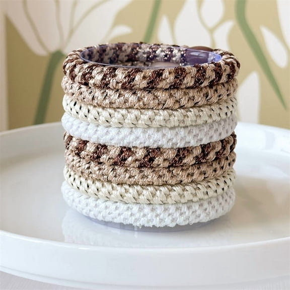 16 Pcs Cute Scrunchies Multi Colored Thick Rubber Bands Hair Accessories for Girls Girlfriend Women Home Office Supply, Couple Lover Hair Ties