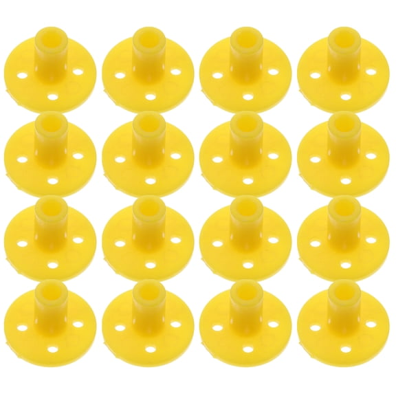 ifundom Rigid Flange Shaft Coupling Connector Yellow 16Pcs Industrial Pipe Flanges for Secure Fixing and Mechanical Applications