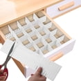 thumbnail image 1 of 16 Pcs Drawer Divider Organizer, 14.5 Inch DIY Adjustable Drawer Dividers for Baby Clothes Cutlery Socks Underwear, Plastic Drawer Separators for Dresser Kitchen Office Bedroom (White), 1 of 14