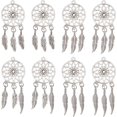 thumbnail image 1 of 16 Pcs Dream Catcher Pendants 4 Sizes Antique Silver Alloy Big Pendants Tibetan Style Dreamcatcher Charms, 1 of 7