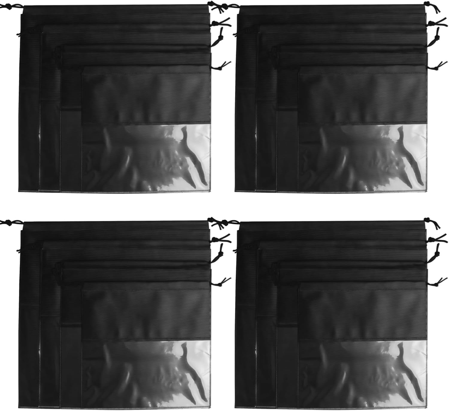 16 Pcs Dustproof Drawstring Storage Bags, Dust Bags for Handbags, Shoe Pouch, Non-Woven Fabric, Ideal for Organizing and Protecting Items