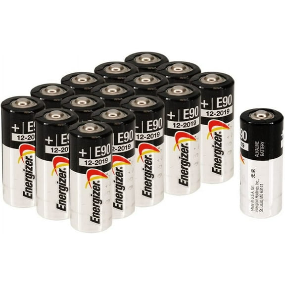 [16 Pcs] Energizer E90 LR1 N Size, 1.5 Volt Alkaline Batteries