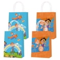 thumbnail image 1 of 16 Pcs For English Enlightenment Cartoon Theme Party Decorations Bags – 2 Styles Candy Gift Parties Supplies Bags with Handles for Party Favor Birthday and Celebrations, 1 of 5