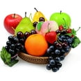 thumbnail image 1 of 16 Pcs Fake Fruits Pack, Artificial for Decoration Kitchen Home, Display Dining Table Decor, Realistic Apple Peach Oranges Grapes Pear, 1 of 5