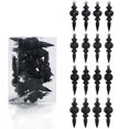 thumbnail image 1 of 16 Pcs Finial Christmas Ornaments 4.4 Inch - Shiny & Glitter Finish Plastic Baubles for Xmas Tree Holiday Party Festive Decor, 1 of 5