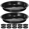 thumbnail image 1 of 16 Pcs Flower Pot Tray Plant Planter Trays for Plants Plastic Indoor Saucers Plates to Catch Water Pots, 1 of 6