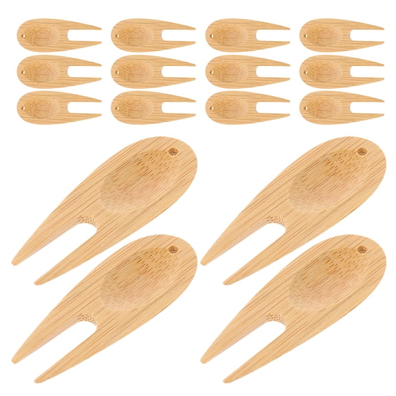 16 Pcs Fork Repairer Hand-button Clothes Golf Handheld Whistle Khaki