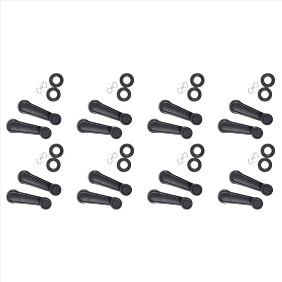 16 Pcs Gray Plastic Universal Car Window Winder Cranks Handle Lever,16 x Window winder Hand Crank,Gray