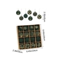 thumbnail image 1 of 16 Pcs Green Flocked Christmas Ball Ornaments,2.36in Velvet Suede Baubles with Gold Glitter Snowflake & Line Patterns,Textured Hanging Balls for Xmas Tree Winter Holiday Xmas Party Decor, 1 of 6