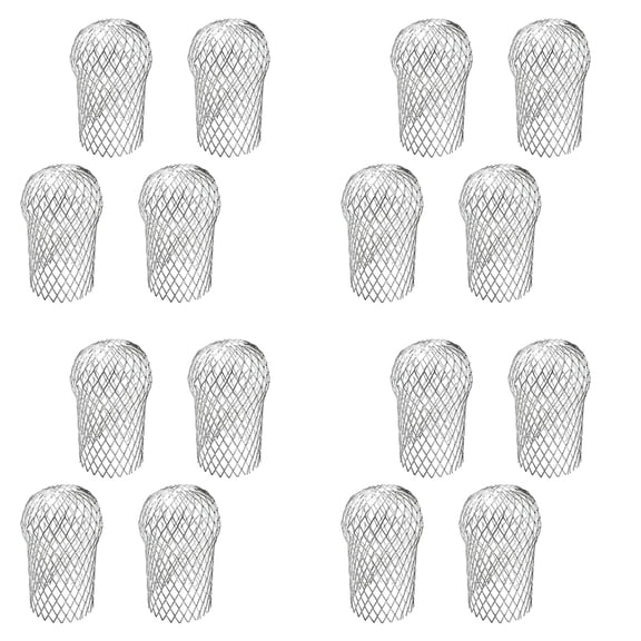 16 Pcs Gutter Downspout Guards 3.5 Inch Aluminum Leaf Filter Strainer Expandable Gutter Downspout Protector