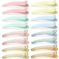 thumbnail image 1 of 16 Pcs Hair Clips for Styling Sectioning Alligator Hair Clips for Salon Plastic Duck Billed Hair Clips Hair Styling Accessories for Women Girls Styling Designer Barber, 1 of 5
