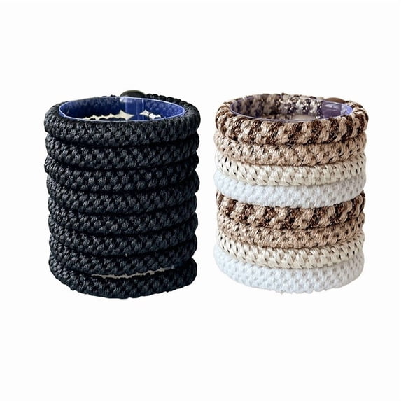16 Pcs Hair Ties for Thick Elastic Hair Ties Assorted Colors Goody Strong Hold Ponytail Holders for Girl, Sister, Mom, Girlfriend & Grandma Daily Supply