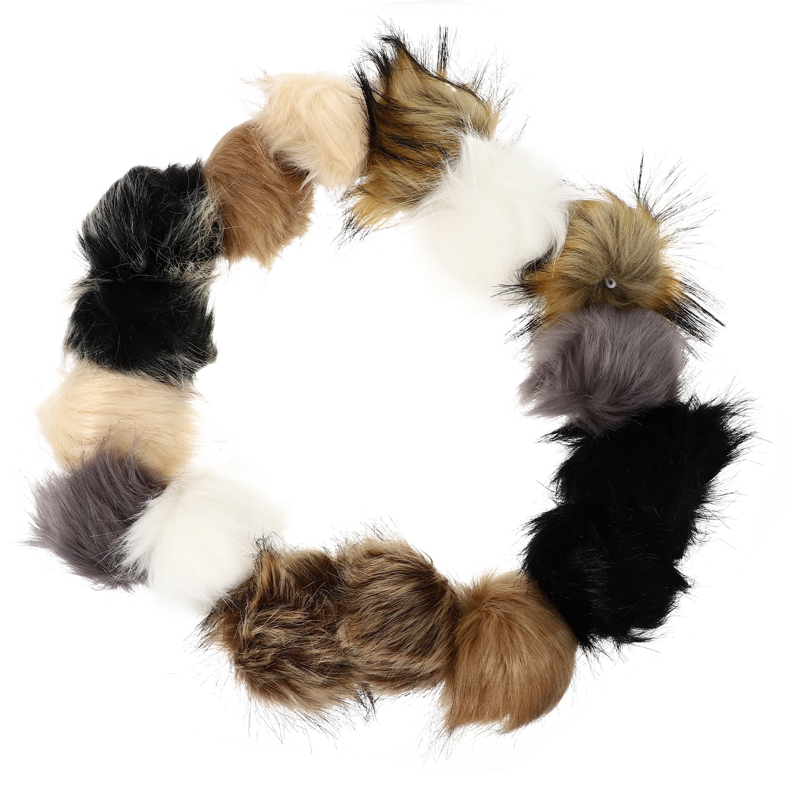 DIY Faux Fox Fur Pom Pom Ball - 12cm Hat/Bag Decoration Accessory (12 Colors)