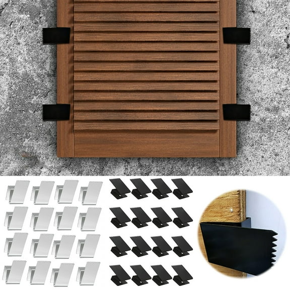 16 Pcs Hurricane Window Clips with Serrated Sections Reusable High Strength 1/2 Inch Storm Window Protection Panel Clamps with Installation Accessories Hurricane Shutter Hardware