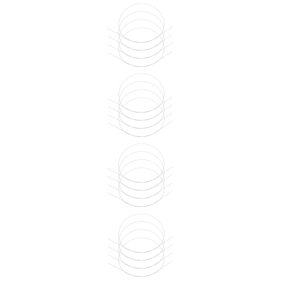 WEUVEB High-Strength White Plastic Kite Rods for DIY and Stability 16Pcs