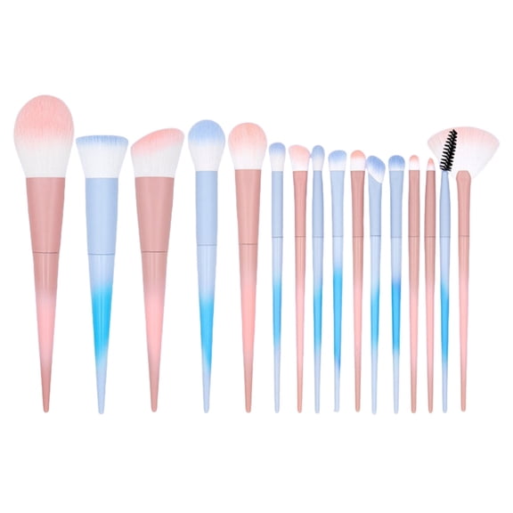 16 Pcs Makeup Brush Set Cosmetic Brush Set Basic Essentials Brush Set for Woman