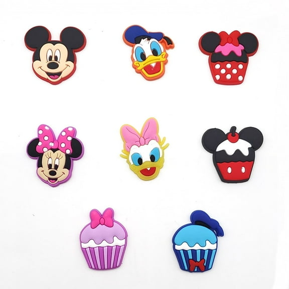 16 Pcs Mickey Cartoon Charms for Boys Girls Charms Pack Cute Pins Accessories Cartoon Charms for Shoes Clogs Slides Bracelet Wristband Shoe Decoration