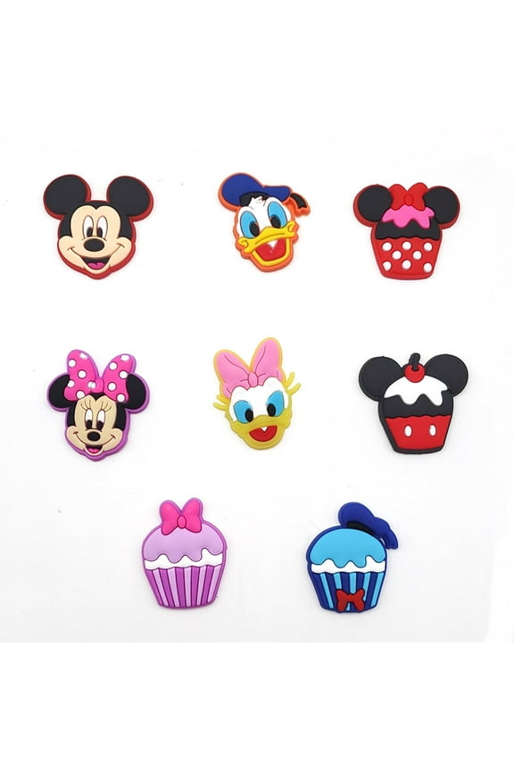 16 Pcs Mickey Cartoon Charms for Boys Girls Charms Pack Cute Pins Accessories Cartoon Charms for Shoes Clogs Slides Bracelet Wristband Shoe Decoration