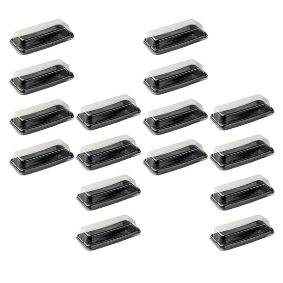 16 Pcs Mini Cookie Cake Bread Box Pastry Boxes Mousse Packing Boxes 20x8cm Black