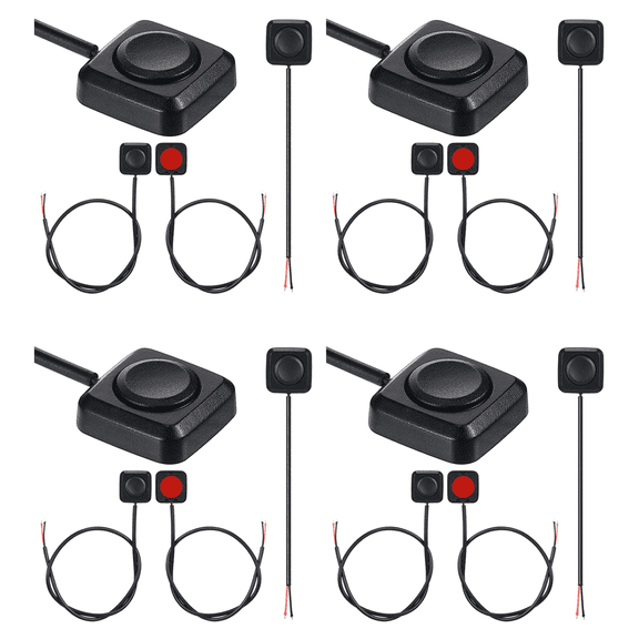 16 Pcs Momentary Switch Push Button ON Off 12V 24V Mount Mini