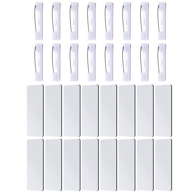 16 Pcs Name Tags for Clothes Pin Worker Names Nametag Mourning Bands Badges with Clips Office