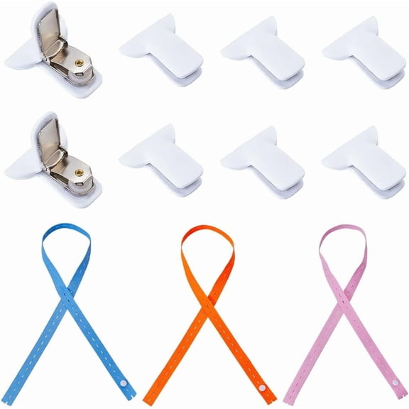 16 Pcs Padded Duvet Clips 3Pcs Quilt Binding Rope White Padded Clips Blanket Fasteners Bedding Secure Comforter Preventing Comforter Inside Cover for Duvet Organize Protect 1.46x1.57 Inch for diy