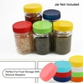 thumbnail image 1 of 16 Pcs Plastic Mason Jar Lids Regular Mouth Mason Canning Jars Lid Top Food Storage, 1 of 7