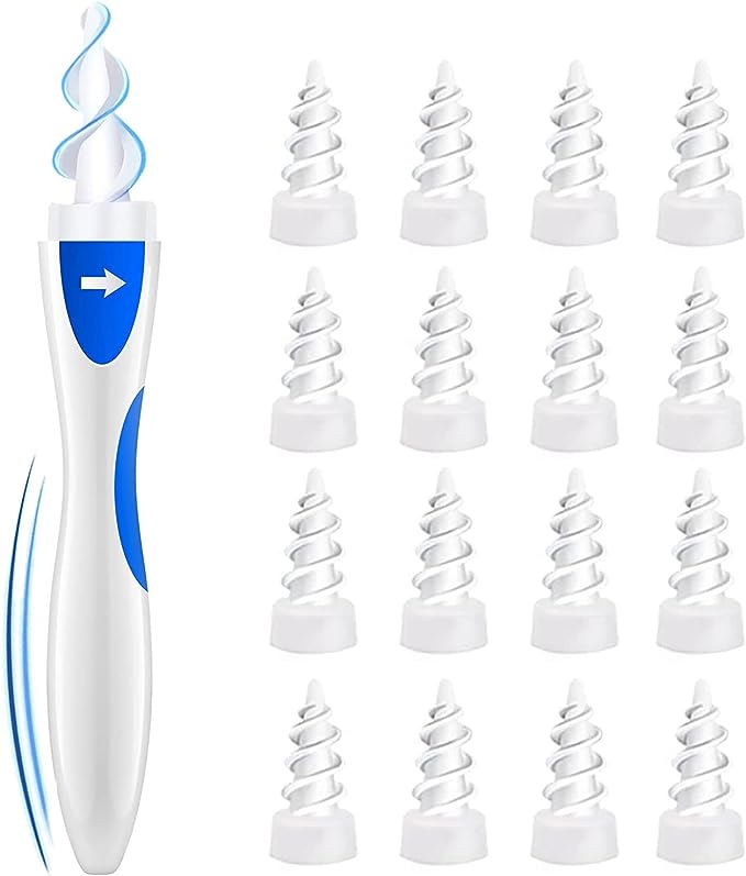 16 Pcs Q Grips Earwax RemoverSpiral Ear Wax Removal Tool