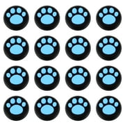 16 Pcs Thumb Grips for Gaming Controllers, Non- Silicone Joystick Covers, Cat Design, Protective Gamer Accessories Set