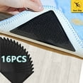 GALAFOKI 16 Pcs Rug Grippers, AntiSlip, Washable, Reusable, Durable