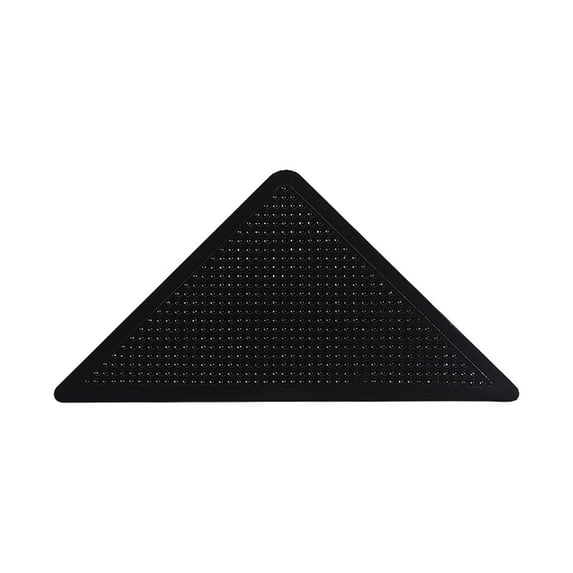 16 Pcs Rug Tape, Reusable Washable Grippers for Rugs, Double Sided Non-Slip Rug Pads for Hardwood Floors, Rug Stoppers to Prevent Sliding (Black)
