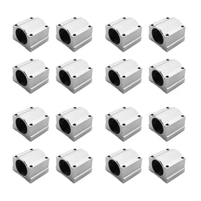 16 Pcs SC20UU 20mm Aluminum Linear Motion Bearing Slide Bushing for CNC