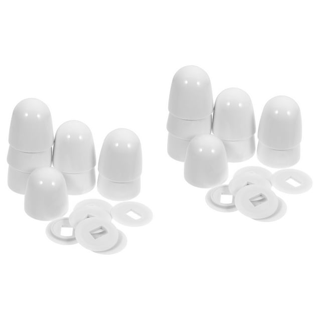 16 Pcs Screw Decorative Cover PushOn Toilet Bowl Bolt Caps Toilet Caps