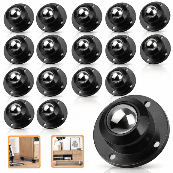 Heavy Duty Self Adhesive Furniture Casters,4 Pack Stick-On Swivel ...