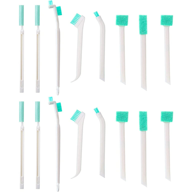 Suuchh 50 Pcs Small Disposable Crevice Cleaning Brushes for Toilet Corner Skinny Window Groove Door Track Keyboard,Gap Cleaner Scrub Detail Cleansing Brushes