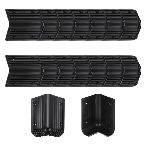 16 Pcs Speaker Cabinet Corners Protector 40x40x79mm Plastic Stackable Guard Wrap Angle Case Edge Box Protection