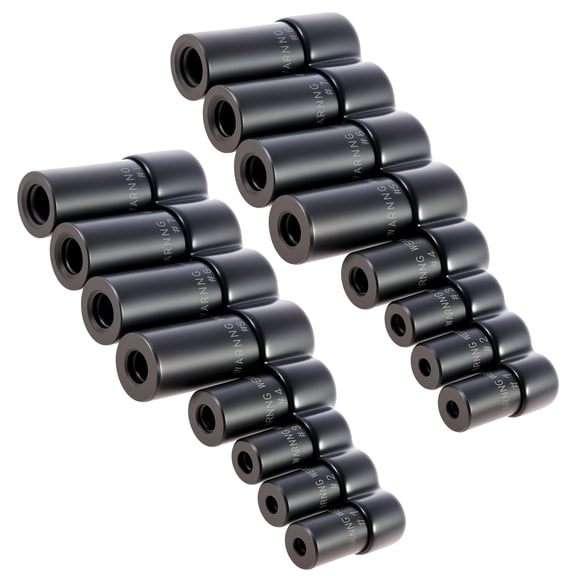 16 Pcs Tap Socket Set Use with 1/4inch and 3/8inch Drive Steel Tapping Socket Set with Storage Holder for Tapping in Tight Spaces